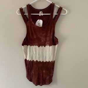 Nwt strappy tie dye tank